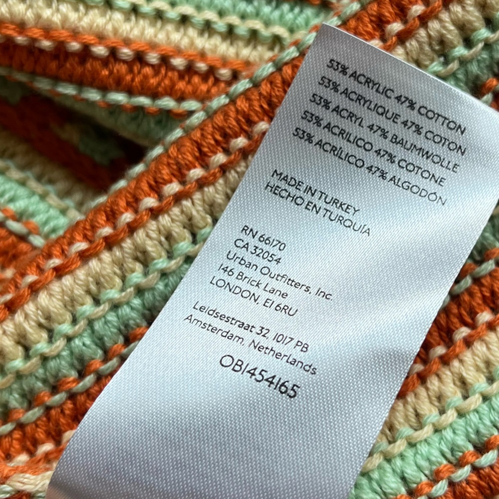 Urban Outfitters‎ NWOT Kaia Asymmetrical Knit Striped One Shoulder Top - Picture 9 of 9